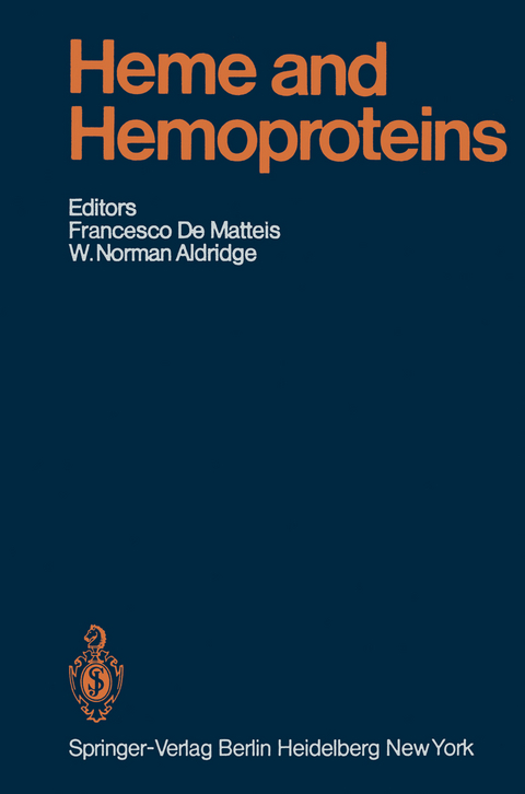 Heme and Hemoproteins - K.W. Bock, G.H. Elder, L.G. Israels, G.S. Marcks, F. De Matteis, J.D. Maxwell, U.A. Meyer, H.L. Rayner, H.L. Remmer, S. Sassa, B.A. Schacter, G.H. Tait, T.R. Tephly, D.P. Tschudy