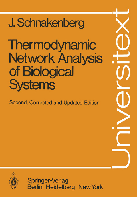 Thermodynamic Network Analysis of Biological Systems - J. Schnakenberg