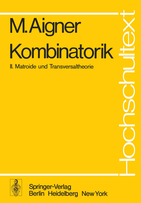 Kombinatorik - Martin Aigner