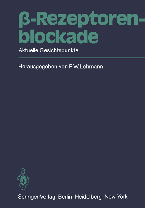 β-Rezeptorenblockade - 