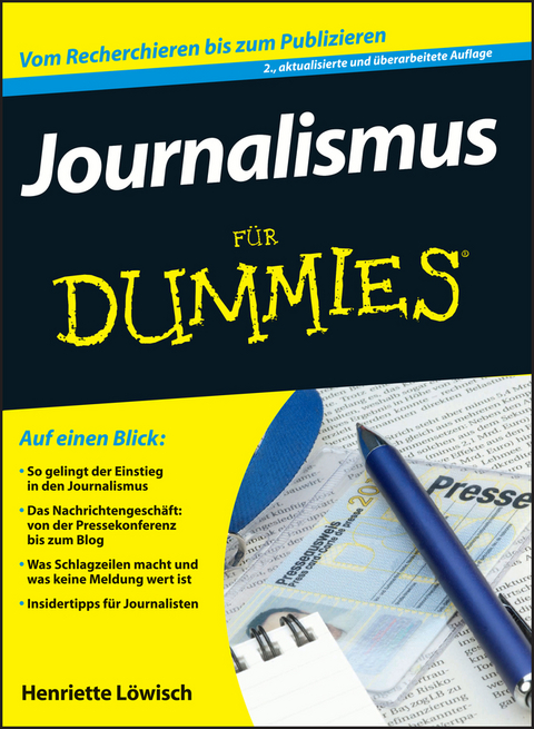 Journalismus für Dummies - Henriette Löwisch