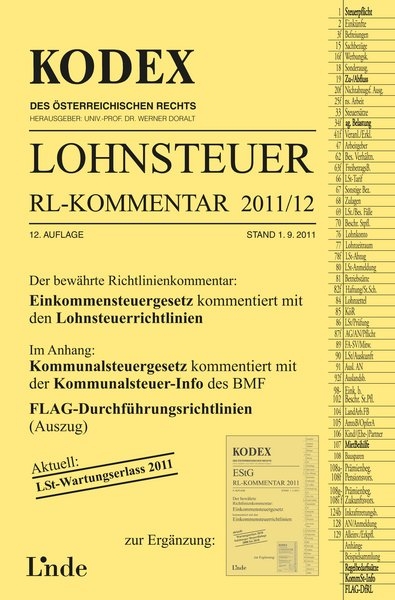 KODEX Lohnsteuer Richtlinien-Kommentar 2011/12 - Josef Hofbauer