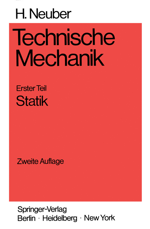 Technische Mechanik - Heinz Neuber