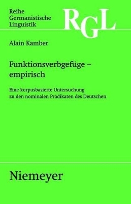 Funktionsverbgefüge - empirisch - Alain Kamber