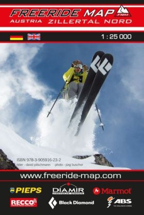 Freeride Map Zillertal Nord