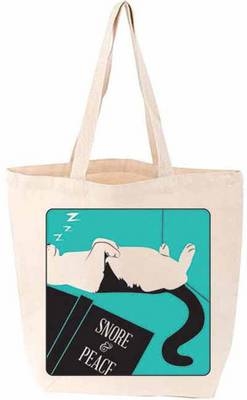 Snore and Peace Cat Tote FIRM SALE - Smith Gibbs