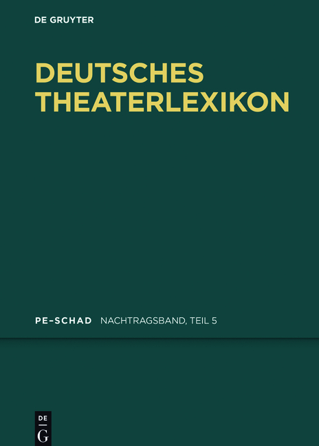 Deutsches Theater-Lexikon / Pe - Schad - 