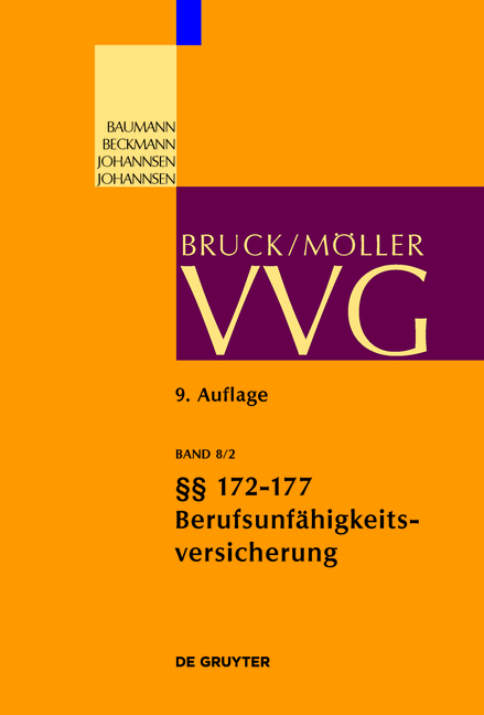 VVG / §§ 172-177 (Berufsunfähigkeitsversicherung)