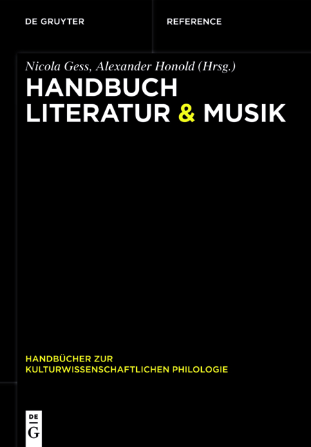 Handbuch Literatur & Musik - 