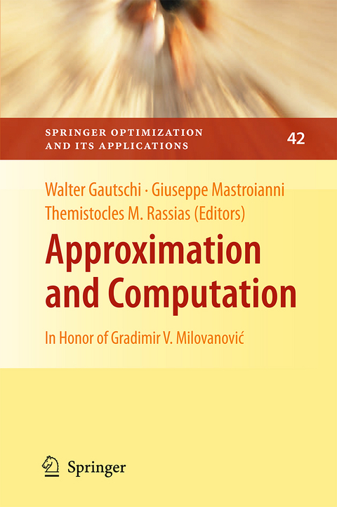 Approximation and Computation - 