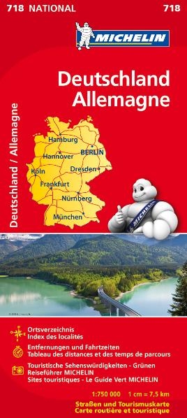 Michelin Karte Deutschland. Allemagne