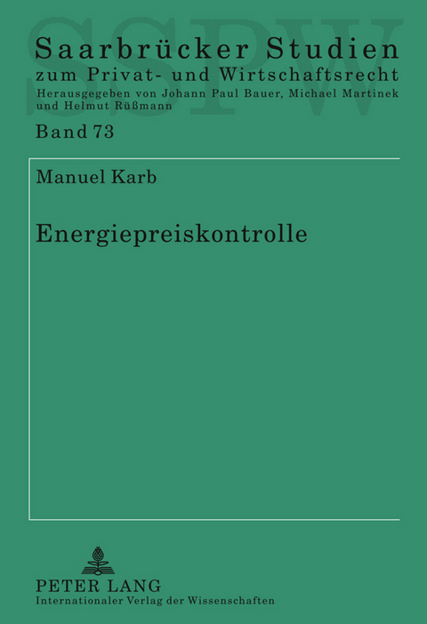 Energiepreiskontrolle - Manuel Karb