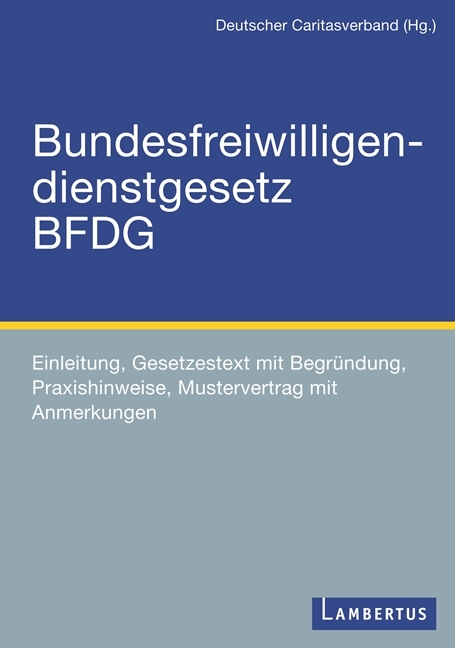 BFDG Bundesfreiwilligendienstgesetz