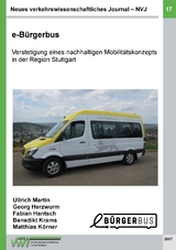 Neues verkehrswissenschaftliches Journal - Ausgabe 17 - Martin Ullrich, Georg Herzwurm, Fabian Hantsch, Krams Benedikt, Körner Matthias