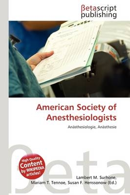 American Society of Anesthesiologists - 