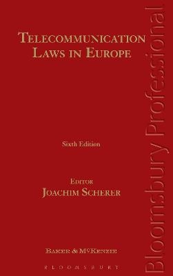 Telecommunication Laws in Europe - Prof. Dr Joachim Scherer