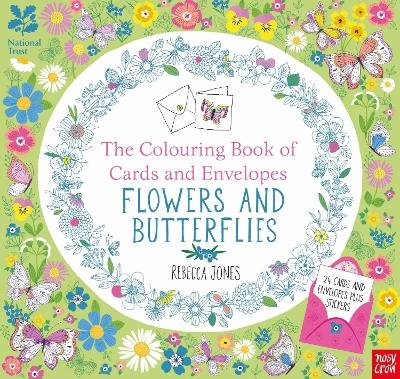 National Trust: The Colouring Book of Cards and Envelopes - Flowers and Butterflies