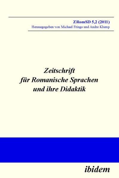 Zeitschrift für Romanische Sprachen und ihre Didaktik - 