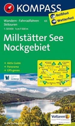 KOMPASS Wanderkarte Millstätter See, Nockgebiet - 