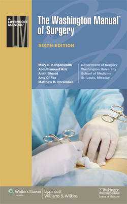 The Washington Manual of Surgery - 