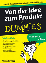 Von der Idee zum Produkt für Dummies - Alexander Rapp