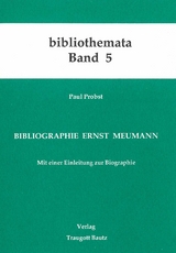 Bibliographie Ernst Meumann - Paul Probst