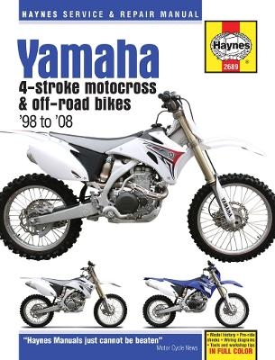 Yamaha YZ & WR 4-stroke Motocross Bikes (98 - 08) Haynes Repair Manual -  Haynes Publishing