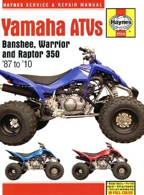 Yamaha Banshee, Warrior & Raptor 350 ATVs (87 - 10) -  Haynes Publishing