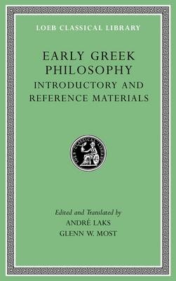 Early Greek Philosophy, Volume I