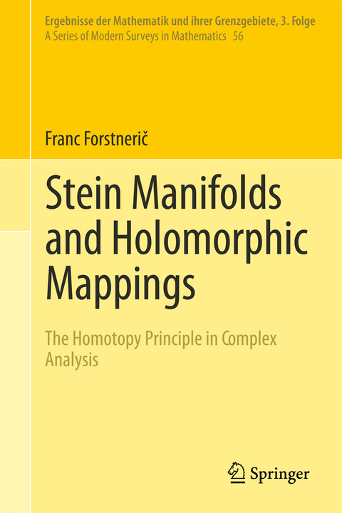 Stein Manifolds and Holomorphic Mappings - Franc Forstnerič