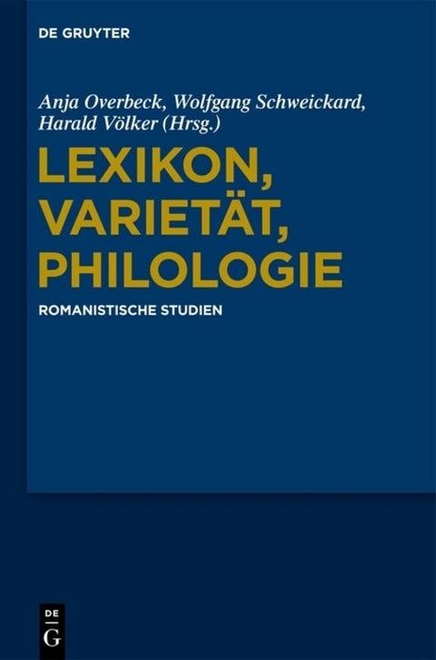 Lexikon, Varietät, Philologie - 