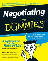 Negotiating For Dummies - Michael C. Donaldson