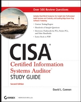 CISA Certified Information Systems Auditor Study Guide - David L. Cannon