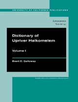 Dictionary of Upriver Halkomelem - Brent Douglas Galloway