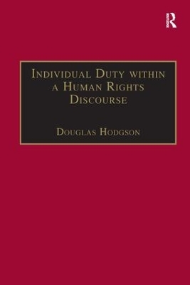 Individual Duty within a Human Rights Discourse - Douglas Hodgson