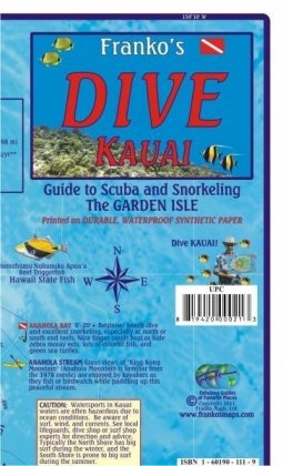 Kauai Dive Guide Map and Fishcard