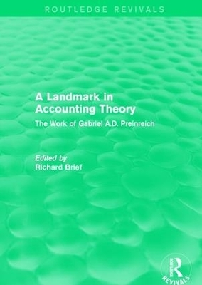 Routledge Revivals: A Landmark in Accounting Theory (1996) - 