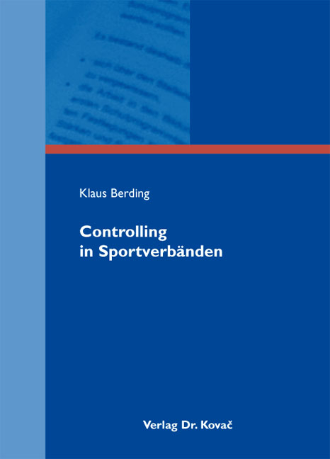 Controlling in Sportverbänden - Klaus Berding