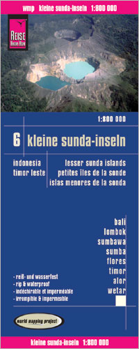 Reise Know-How Landkarte Kleine Sunda-Inseln (1:800.000) - Bali, Lombok, Sumbawa, Sumba, Flores, Timor, Alor, Wetar - Karte Indonesien 6 - Reise Know-How Verlag Reise Know-How Verlag Peter Rump