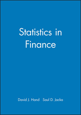 Statistics in Finance - David J. Hand, Saul D. Jacka