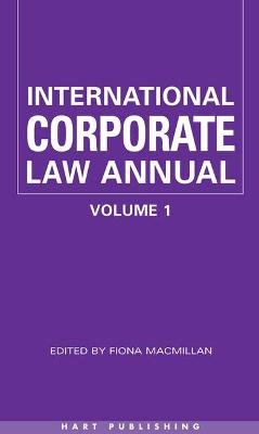 International Corporate Law - Volume 1 - 