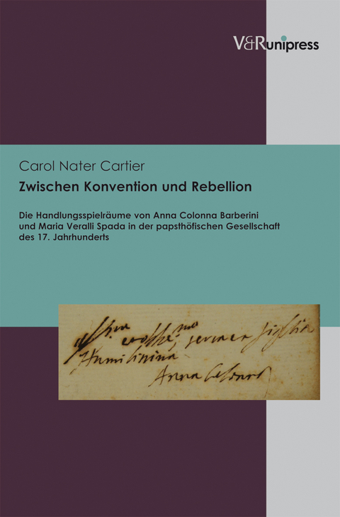 Zwischen Konvention und Rebellion - Carol Nater Cartier