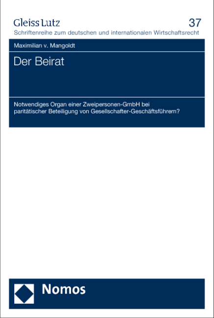 Der Beirat - Maximilian v. Mangoldt