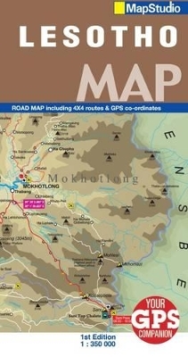 Lesotho Road Map -  Map Studio