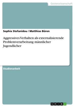 Aggressives Verhalten als externalisierende Problemverarbeitung mÃ¤nnlicher Jugendlicher - Matthias BÃ¼ren, Sophia Stefanidou