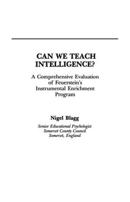 Can We Teach Intelligence? - Nigel Blagg