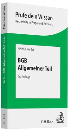 BGB Allgemeiner Teil - Helmut Köhler