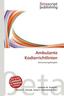 Ambulante Kodierrichtlinien - 