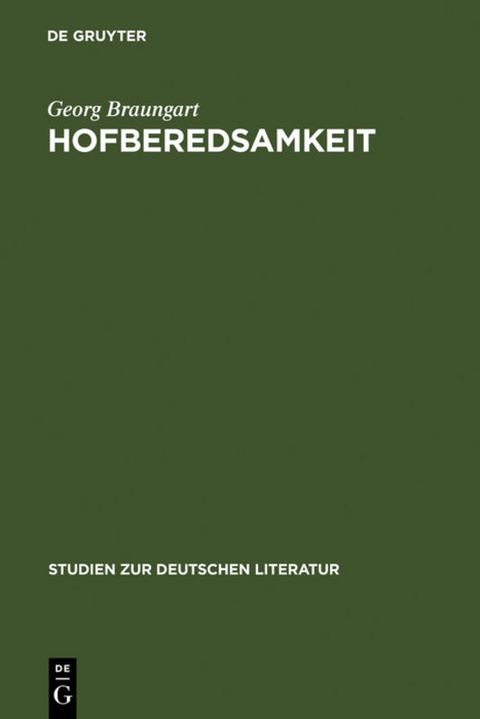 Hofberedsamkeit - Georg Braungart