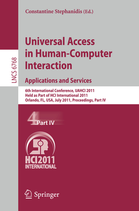 Universal Access in Human-Computer Interaction. Applications and Services - 